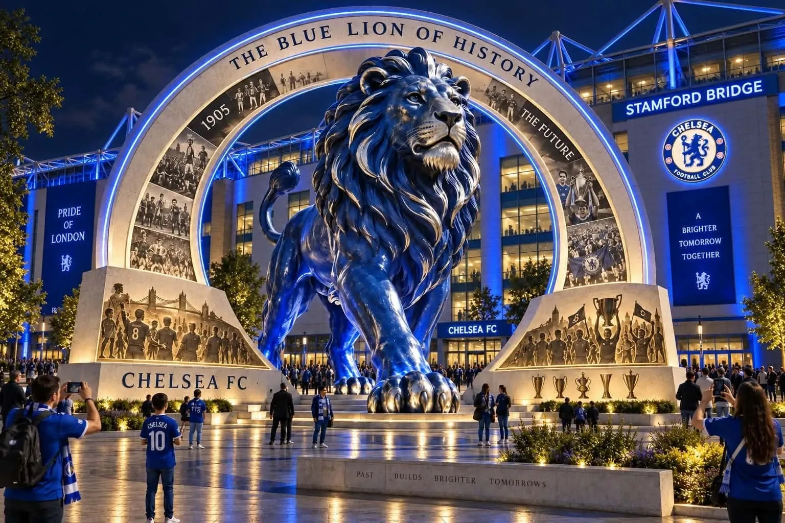 The Chelsea Blue Lion: The Blue Lion of History · 1905 · The Future